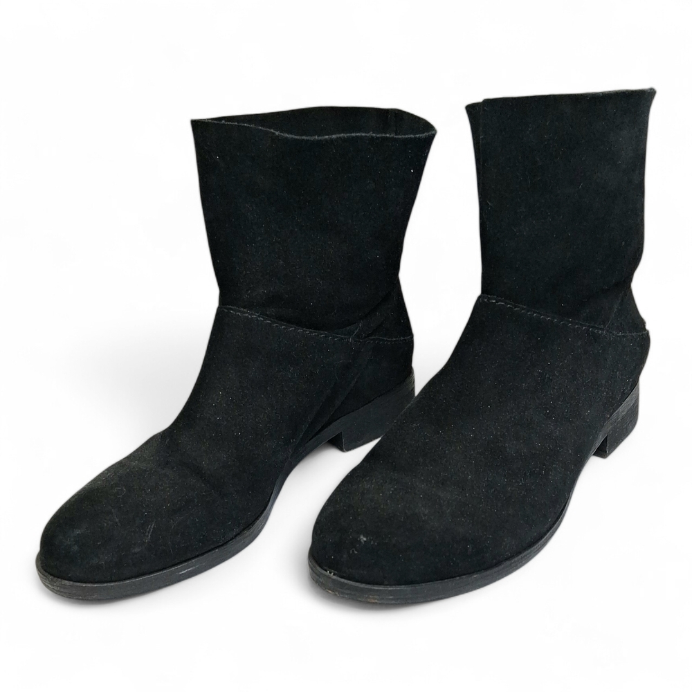 Eileen Fisher Women's Black Suede Ankle Boots 7.5